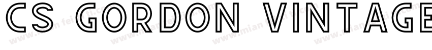 CS Gordon Vintage字体转换